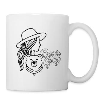 Silhouette de la Dame Grizzly Bear Guy - Mug blanc - blanc - Droite