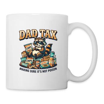 Dad Tax Snack Raccoon Tee - Mug - white - Right