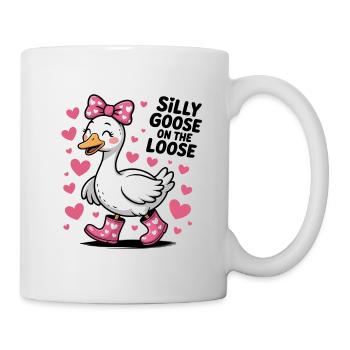 Dumme Gans Süße Gans - Tasse - Weiß - Rechts