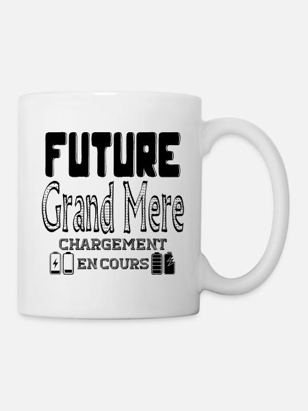 Future Grand Mère Chargement En Cours - Mug blanc - blanc