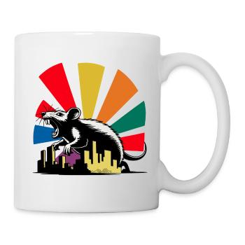 Déchaînement des rats maléfiques - Mug blanc - blanc - Droite