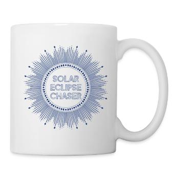 Solar eclipse chaser blau - Tasse - Weiß - Rechts