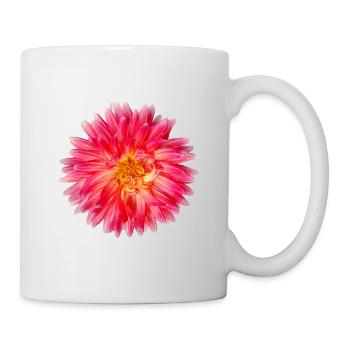 Vibrant_Pink_Dahlia_Flower_Wall_Art_Print - Mug - white - Right
