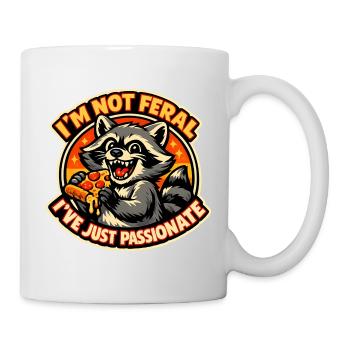 I'm not wild – pizza crazy - Mug - white - Right