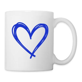 Cœur - Mug blanc - blanc - Droite