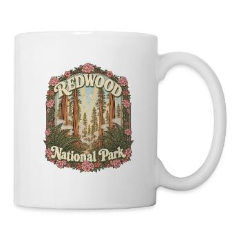 Parc national de Redwood, États-Unis, Californie Randonnée - Mug blanc - blanc - Droite