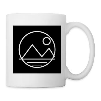 Mond- und Berglandschaft - Tasse - Weiß - Rechts