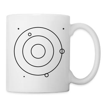 Sonnensystem minimalistisch - Tasse - Weiß - Rechts