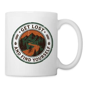 Get Lost Find Yourself Gravel Shirt - Mug - white - Right