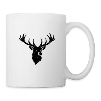 Deer Head Silhouette - Mug - white - Right