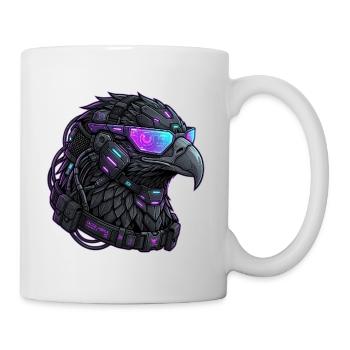 Cyberpunk Eagle Streetwear Mech - Mug - white - Right
