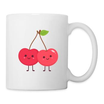 Cuddly cherry duo - Mug - white - Right