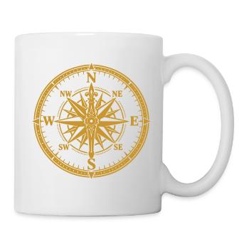 Compass - Travel Adventure Compass Wanderlust Hiking - Mug - white - Right