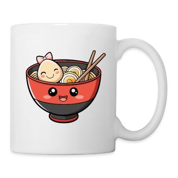 Kawaii Ramen Bowl Sticker - Mug - white - Right