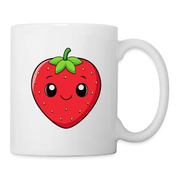 Kawaii Strawberry Smile - Mug - white - Right