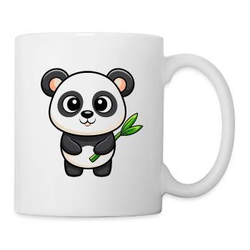 Kawaii Panda with Bamboo - Mug - white - Right