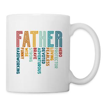 Père Papa - Mug blanc - blanc - Droite