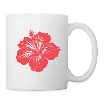 Hibiscus flower - Mug - white - Right