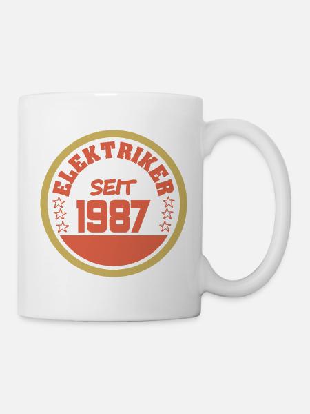 geboren 1987 - Tasse - Weiß