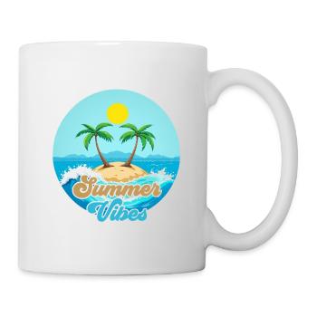 Summer Vibes Tropical Island - Mug - white - Right
