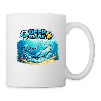 Deep Relax Whales Underwater Fun - Mug blanc - blanc - Droite