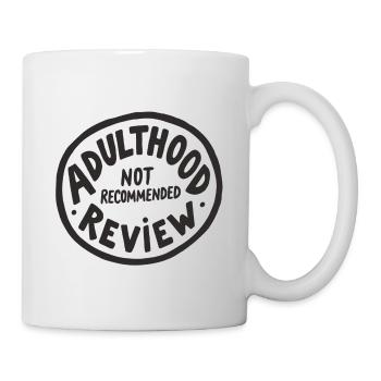 L’âge adulte non recommandé - Mug blanc - blanc - Droite