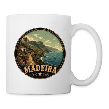 Madeira Portugal Urlaub Design - Tasse - Weiß - Rechts