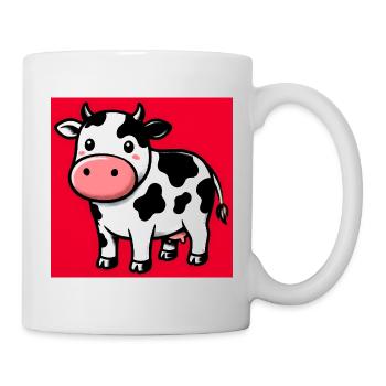 Kuh - Tasse - Weiß - Rechts