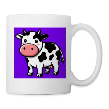 Kuh - Tasse - Weiß - Rechts