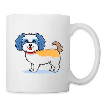 Mignonne havanais (bande dessinée/colorée) - Mug blanc - blanc - Droite