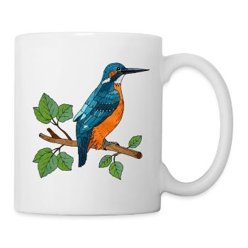 Colorful bird - Mug - white - Right