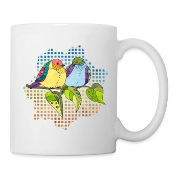 Colorful birds - Mug - white - Right