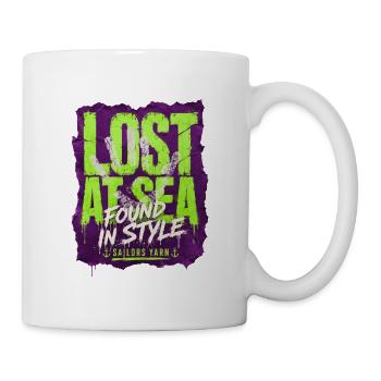 Lost at Sea Club | Sailors Yarn by Cap'nKush - Mug - white - Right