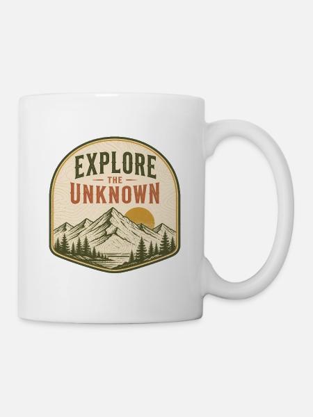 Erkunde das Unbekannte - Tasse - Weiß
