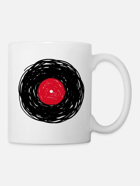 Vinyl Album Sketch - Mug - white