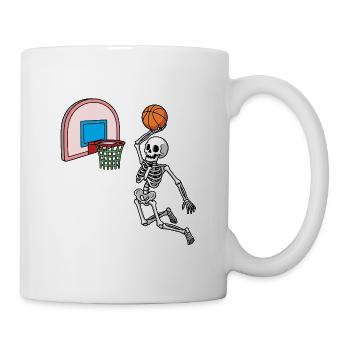 Skeleton Sneaker Humor Dunk T-Shirt - Tasse - Weiß - Rechts