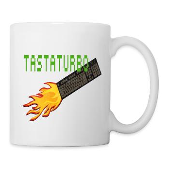 Travail informatique blague Clavier à taper rapidement - Mug blanc - blanc - Droite