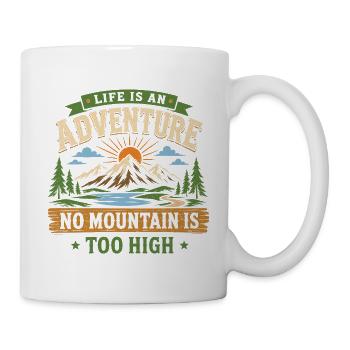 Aventure de randonnée en montagne - Mug blanc - blanc - Droite