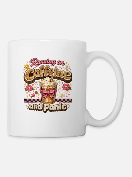 Running on coffee and panic - Mug - white