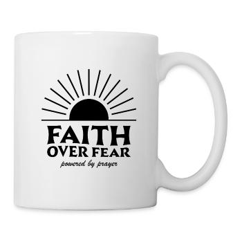 Faith over fear - Mug - white - Right