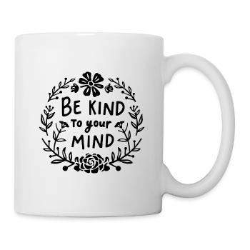 Mental health support healthy self love - Mug - white - Right