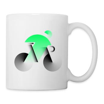 Futuristic Cyclist - Tasse - Weiß - Rechts