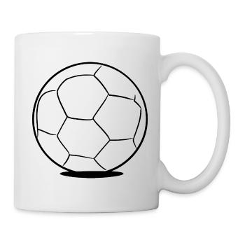 Soccer Ball Drawing - Mug - white - Right