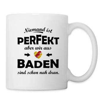Herz der Verbindung Baden - Tasse - Weiß - Rechts