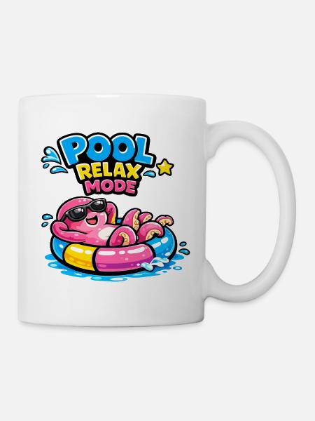 Pool Relax Mode - Tasse - Weiß