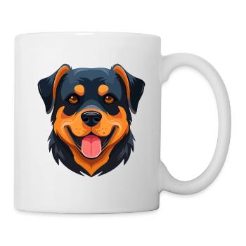 Rottweiler (comic portrait) - Mug - white - Right