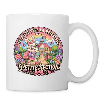 Lapin Rentrée Maternelle Petite Section - Mug blanc - blanc - Droite