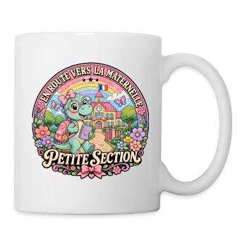 Dinosaure Maternelle Petite Section Fille - Mug blanc - blanc - Droite