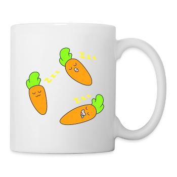 Carrot sleeping face - Mug - white - Right