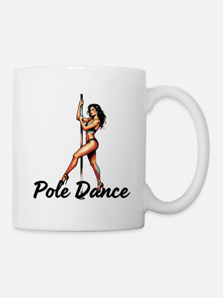 Exotic Pole Dance High Heels - Tasse - Weiß